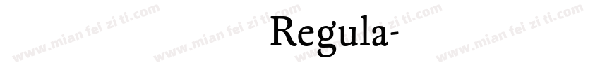 鱼鱼花开时节 Regula字体转换